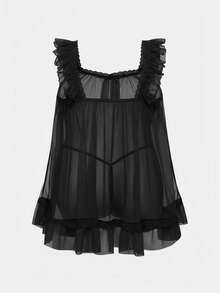 ROMWE Kawaii Baby Dolls 性感薄纱内衣套装，情人节礼物