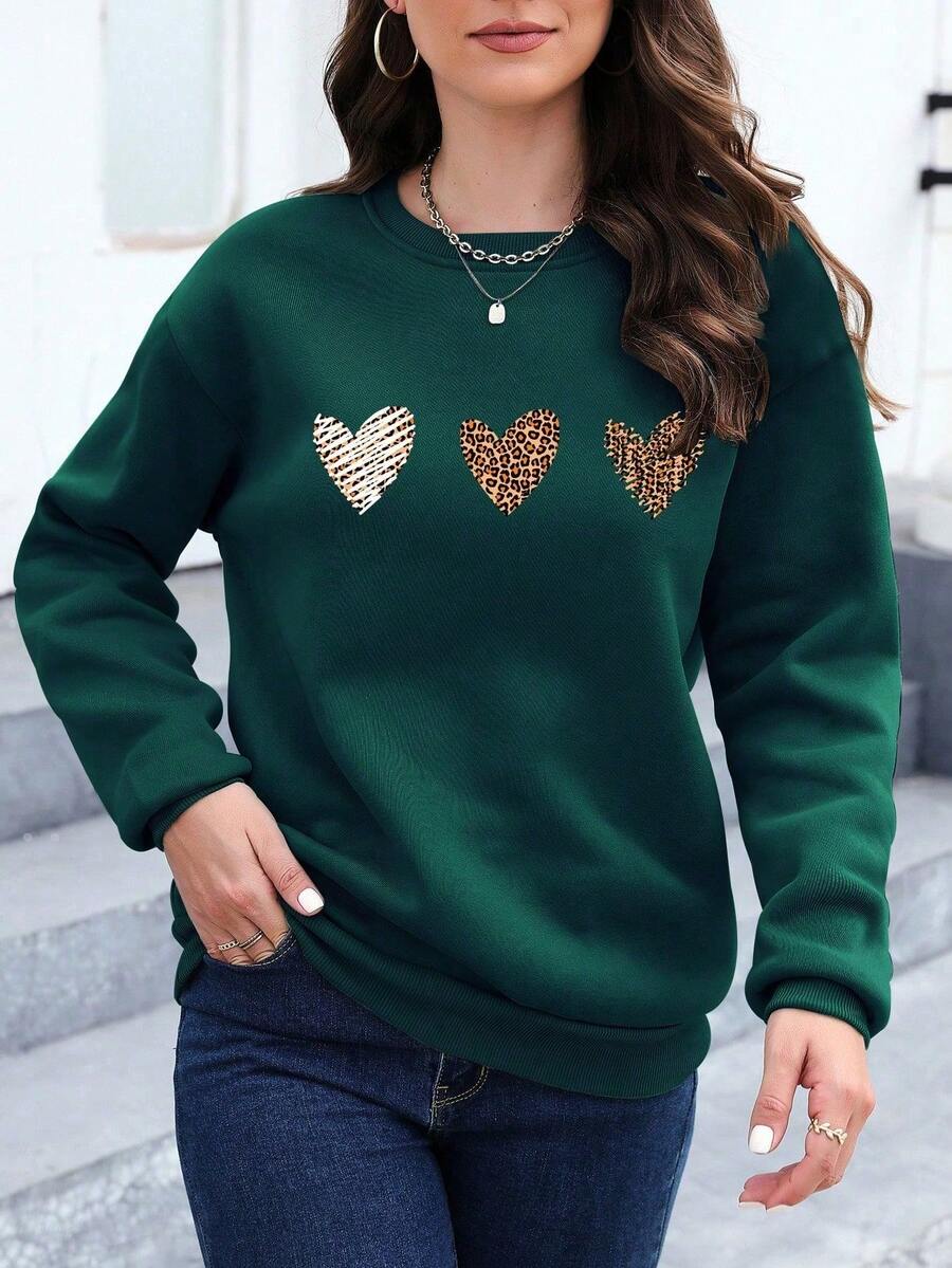 Women Sweatshirts - Green - View 1