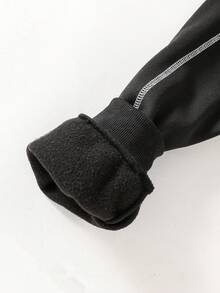 Vacaura 2 Stücke/Set Lässige Mode Kontrastnaht Raglanärmel Buchstaben Muster Rundhals Sweatshirt und Elastischer Bund Tasche Kordelzug Hose, Loose Fit, Komfortabel und Vielseitig für Jugendliche, Geeignet für Herbst, Frühling, Winter, Alltag, Pendeln, Outdoor, Sport, Schule, Streetwear, Party und Fotoshootings