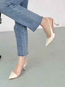 GAN AI Women Pumps - Beige - View 3