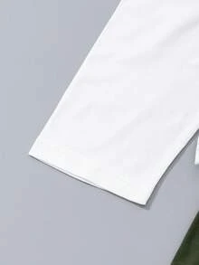 Vacaura 4 件装平价青少年（男）T 恤，黑色、黑色、灰色、白色、卡其色，4 种颜色 4 件套百搭休闲 T 恤组合套装 - 彩色 - 查看 4