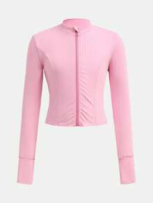 SHEIN Serisse Kids Tween Girls Casual Solid Color Long Sleeve Top Tee And Flared Pants 2Pieces Set, Suitable For Autumn/Winter, Daily Wear Girls Pants Suit Casual Two Piece Set Pink Two Piece Set - Watermelon Pink - View 5