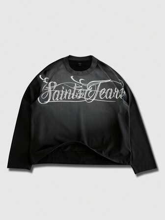 Street Life بلوزة كاجوال بأكمام طويلة بطباعة حرفية، طراز شارع بانك، مناسبة للجنسين، متناسقة للأزواج