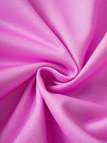 Nick 90s | SHEIN Baby Girl Cartoon Figure Graphic Cute Pink & Purple Colorblock Long Sleeve Zip-Up Jumpsuit - Purple - View 8