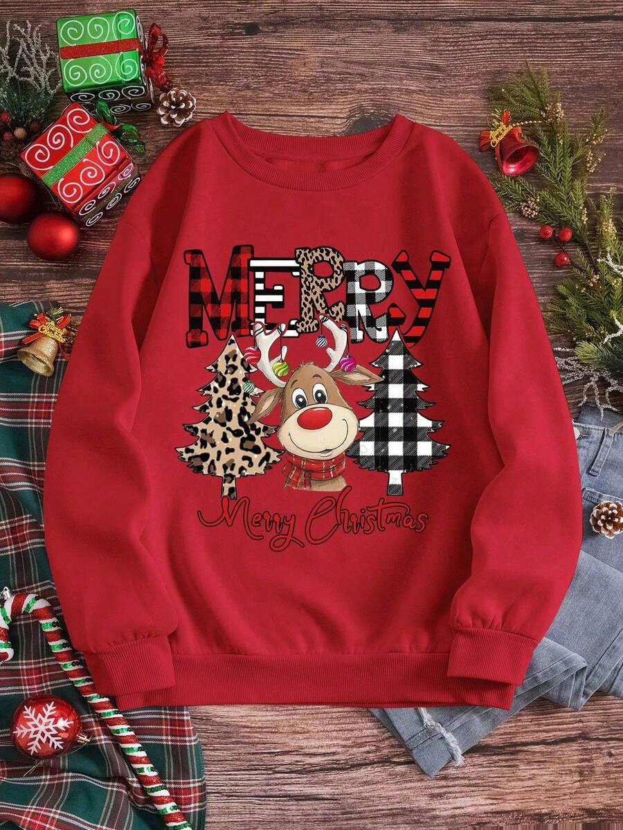 Women Sweatshirts - Red - View 1