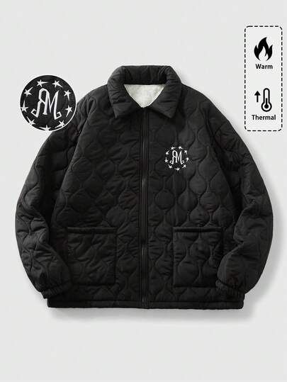 Men's Casual College Style Padded Coat, Autumn/Winter