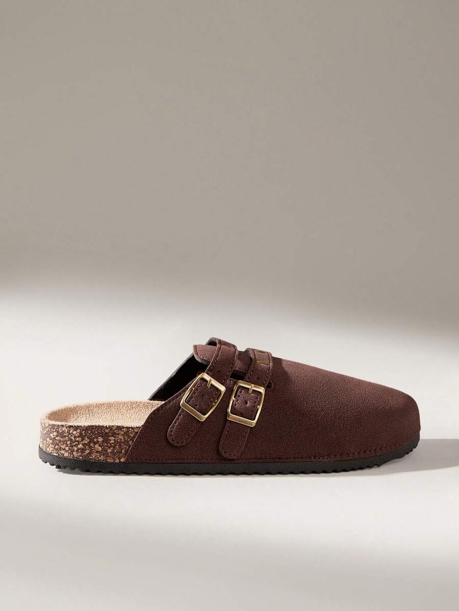 Solecia 女式休闲搭扣穆勒鞋 - 咖啡棕 - 查看 1