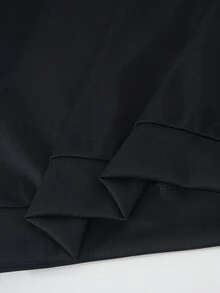 Mirajuku 2pcs/Set Boys Casual Hooded Sweatshirt With Side Stripe & Drawstring Pants Suit, Suitable For Autumn/Winter Everyday, Commuting, Sports Wear - Black - View 8