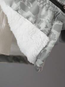 Vacaura 1pc Tween Boys' Casual Autumn/Winter Thermal Lined Cargo Jacket Fall