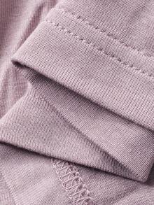 DAZY Lace Ruffle Collar Long Wrap Women Sleepwear Robe - Pink - View 7