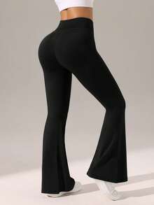 SHEIN Sports Conjunto de pantalones de yoga de estilo básico para mujer - Multicolor - Ver 4