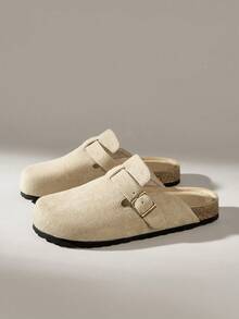 Solecia 女士休闲套脚乐福鞋，带搭扣设计 - 卡其色 - 查看 2