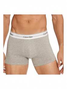 3 Pack Men's Boxer Briefs - Grey, White, Black - View 2