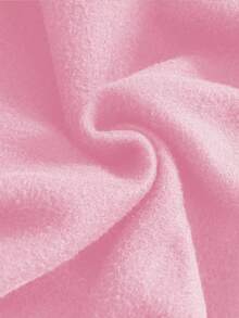 SHEIN 女童撞色简约休闲长袖卫衣 - 粉色 - 查看 7