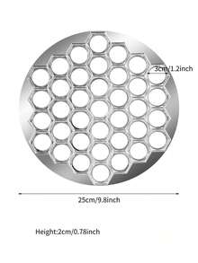 1 件装简易铝制饺子模具 - 37 孔意式饺子压模，适用于自制面团和酥皮，尤其适合制作肉馅饺子 - 厨房必备小工具 - 彩色 - 查看 6