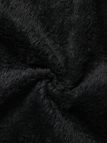 SHEIN Vacaura Tween Boy Outdoor Casual Fashionable Camouflage Hooded Jacket With Thermal Lining, Autumn/Winter - Black - View 4