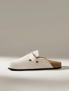 Solecia Women's Casual Slip-On Mules With Buckle Design For Christmas - Chantilly - View 3
