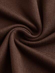 SHEIN EZwear 三件套休闲简约修身长袖T恤，黑色、深棕色、米色可选，秋冬款 - 彩色 - 查看 8