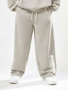 SUMWON 男童连帽衫和运动裤套装休闲运动服，适合儿童度假穿着。 - 杏色 - 查看 4