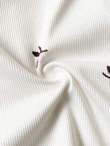 SHEIN 4pcs Baby Girls Autumn Fashion Elegant Sweet Cute Cap Sleeve Long Sleeve Top And Pants Set - Multicolor - View 4