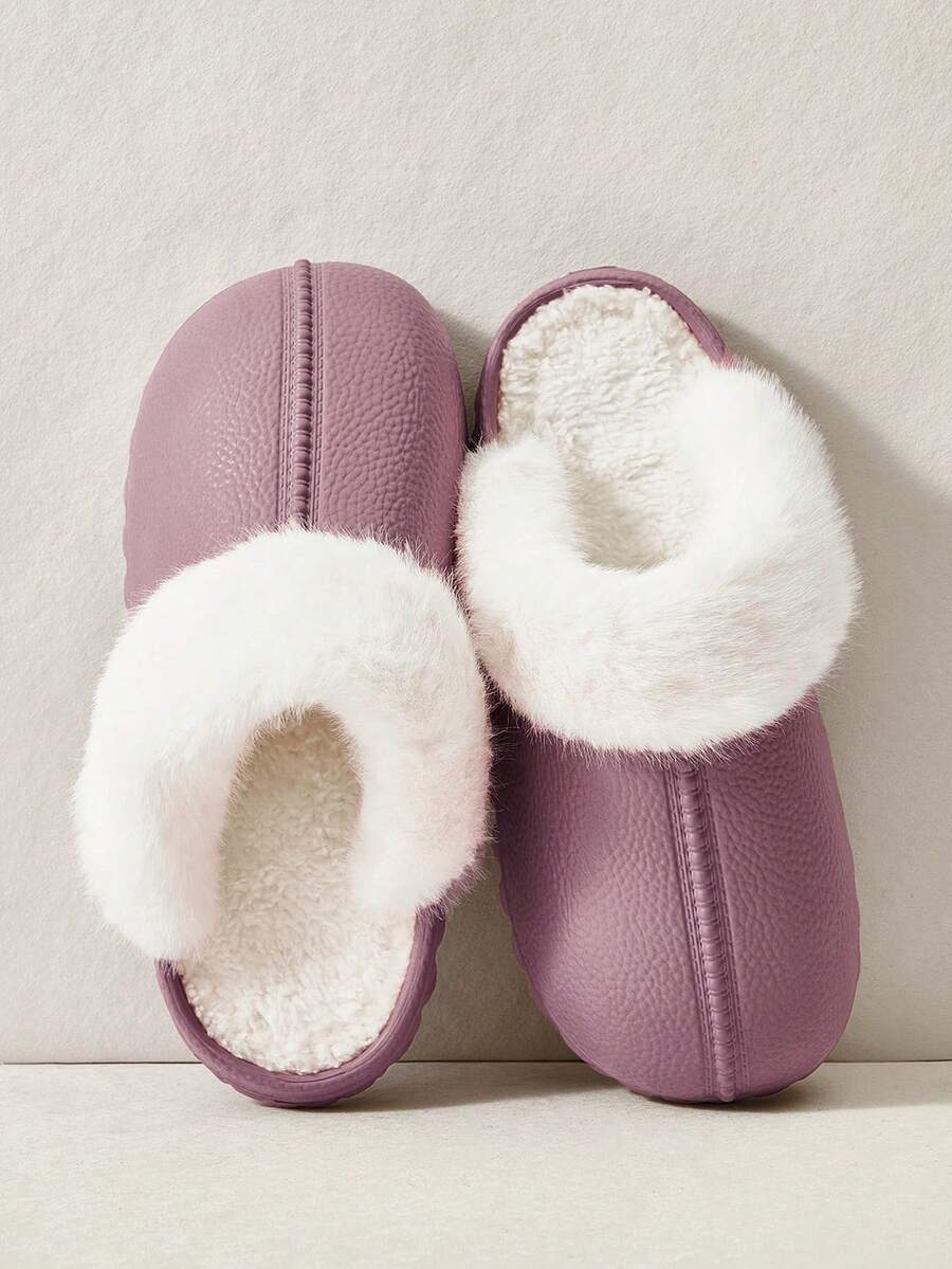 Cuccoo Women's Thermal Lined Warm Home Slippers, Autumn/Winter For Christmas - Mauve Purple - View 1