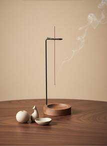 Cirelle 1pc (No Incense) Incense Burner Base For Hanging Line Incense And Sticking Incense, High-End Indoor Home Aroma Burner For Sandalwood, Aromatics, Zen Mood Setting Decoration, Rama Comfort Home,Cozy Home, High-End Hotel Supplies, High-End Gifts, Housewarming Gift - Multicolor - View 7