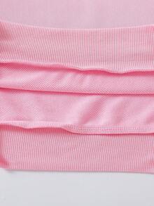 Sparklyn 2pcs/Set Girls Casual K-Pop Cartoon Character Print, Young Girls Loose Fit Crew Neck Long Sleeve Sweatshirt And Flare Pants 2-Piece Set, Ideal For K-Pop Fans And Daily Wear Flare Pants Girls 2-Piece Set, Girls Long Sleeve Outfit 2-Piece Set - Multicolor - View 5