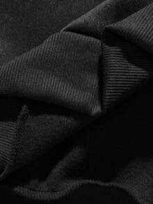 AXEPEAK Men's Plaid Print Crew Neck Casual Versatile Long Sleeve Pullover Sweatshirt - Black - View 6