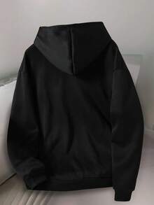 SHEIN Mirajuku Jugendliche/Teenager Lässiger einfarbiger leichter grauer Hoodie Sweatshirt