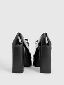 CUCCOO LuxiPop Giày cao gót đế xuồng chống nước đa năng thời trang dành cho nữ - màu đen - Xem 5