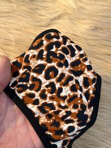 Snug Zone 4pcs/Set Women's Minimalist Sexy Leopard Print Low-Rise Briefs ClassicAnimalPrint Custom Lingerie Set Leopard Underwear Cheetah Print Underwear Animal Print Lingerie Cheetah Lingerie Set - Multicolor - View 4