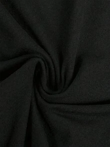 Camiseta de mujer incluso pluma amor impresión primavera y verano casual suelta cuello redondo manga corta - Negro - Ver 5