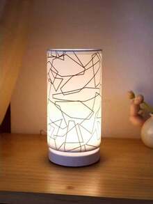 1 Pc Retro Scandinavian Style LED Desk Lamp, USB Power, Soft Warm Light And On/Off Switch, Metal Base Creative Shade, Suitable For Bedroom, Living Room, Office, Dining Room, Ideal Holiday Gifts - one-size - View 12