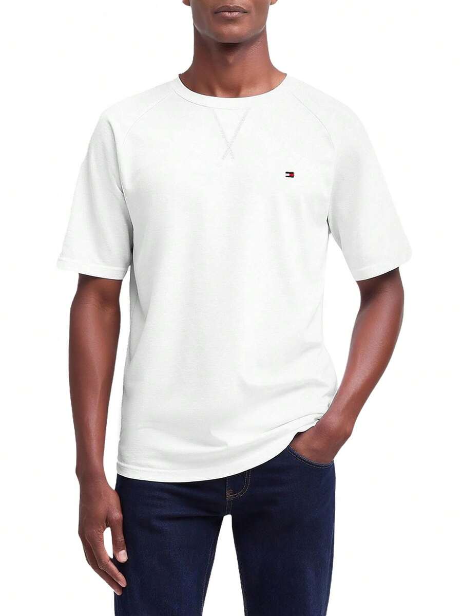 Tommy Hilfiger Men's T-Shirt White - Th Optic White 000001 - View 1