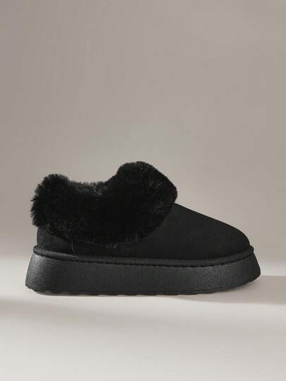 Solecia 女士休闲厚底雪地靴，冬季