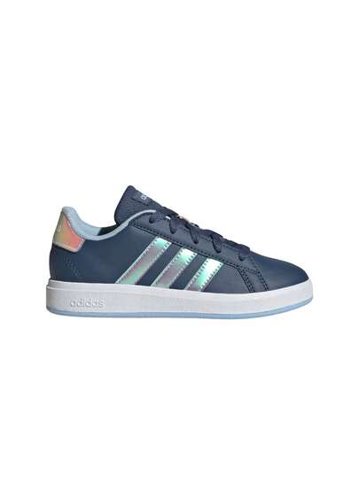 Adidas Grand Court Lifestyle Lace Kids Tennis Shoes Preloved Ink / Cloud White / Clear Sky JR6095