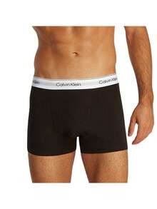 Calvin Klein 3 Pack Boxers - Xám, Trắng, Đen - Xem 2