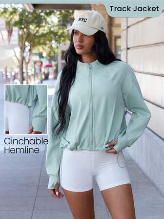 Eassivo Eassivo 女士多功能户外跑步健身运动夹克