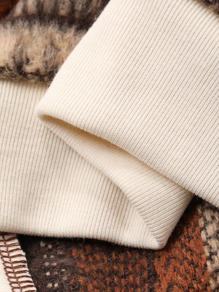 Toddler Girls' Round Neck Striped Long Sleeve Sweatshirt, Autumn/Winter