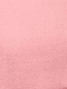 LanaWest Women's Casual Christmas Patchwork Sequin Snowflake Pattern Dropped Shoulder Loose Knit Sweater, Autumn/Winter - Pink - View 5