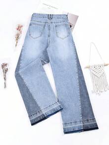 HIMARRI Mezclilla mujer Denim Pantalón con brillos mezclilla ropa vaquera de mujer  pantalones para mujer outfit vaquero mujer pantalón de brillos - Azul - Ver 3