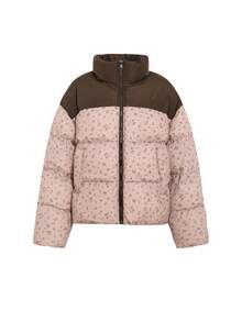 DAZY Women's Simple Printed Long Sleeve Padded Coat/Jacket, Winter Women Clothes, Padded Coat Women - Multicolor - View 8