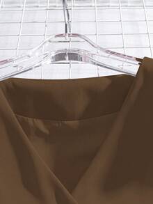 Franclia 女士优雅通勤背心裙套装 - 卡其色 - 查看 5