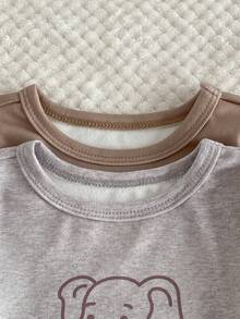 4pcs Baby Boy Snug Fit Long Sleeve Pajama Set, Cute Bear Pattern, Comfortable & Casual Homewear Baby Boys 2pcs Tight Fit Pajamas Pajama Baby Set Baby Pj Set Neutral Baby Clothes Unisex 2026 Baby Boys Pajamas-2 Piece Pajama Set Crew Neck Long Sleeve Top And Long Pants Bear Elephant Print Neutral Taupe Gray Cute Animal Sleepwear Snug Fit Four Seasons New Year 2026 Holiday Essential Gift Snug Fit Snug Fit Snug Fit - Multicolor - View 9