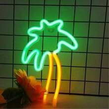 1 đèn LED Neon Sign, chạy bằng pin/USB, dùng để trang trí tường hoặc để bàn cho phòng, nhà và tiệc tùng ngày lễ mùa hè, trang trí phòng ngủ, đám cưới, tiệc tùng, quà tặng sinh nhật (Không bao gồm pin) - Nhiều màu - Xem 8
