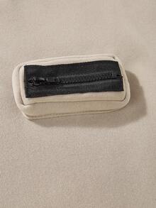 SHEIN Vacaura Tween Boys' Long Sleeve Top And Pants Set Chic Outfits For Autumn/Winter - Khaki - View 4