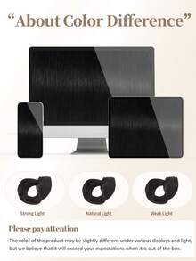 One Piece V‑Shaped Clip In Hair Extensions Top‑V Human Hair, Natural Black Straight Hair, Lightweight Breathable Invisible Design, Easy To Style, Volume Boost For All Hair Types, Ideal Hair Accessories For Women Daily Wear & Fashion Styling - Natural Black - View 8