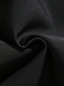AXEPEAK Men's Casual Sports Cross Embroidery Drawstring Waist Pants - Black - View 5