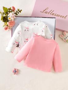 SHEIN New Autumn Baby Top, Soft & Gentle Fabric, Cute Rabbit Design ...