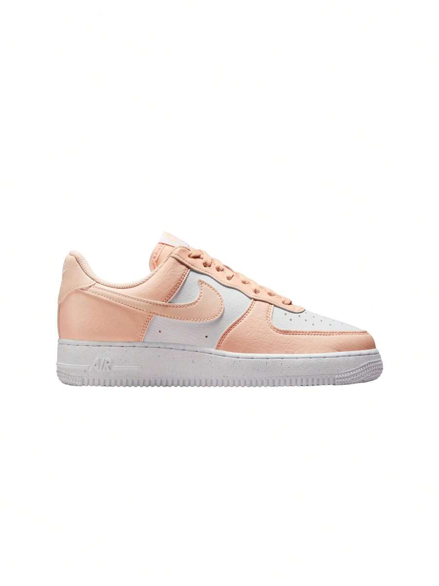 Nike Giày thể thao nữ Air Force 1 '07 màu trắng/trắng/san hô nhạt DV3808-111 - Trắng/Trắng/San hô nhạt - Xem 1